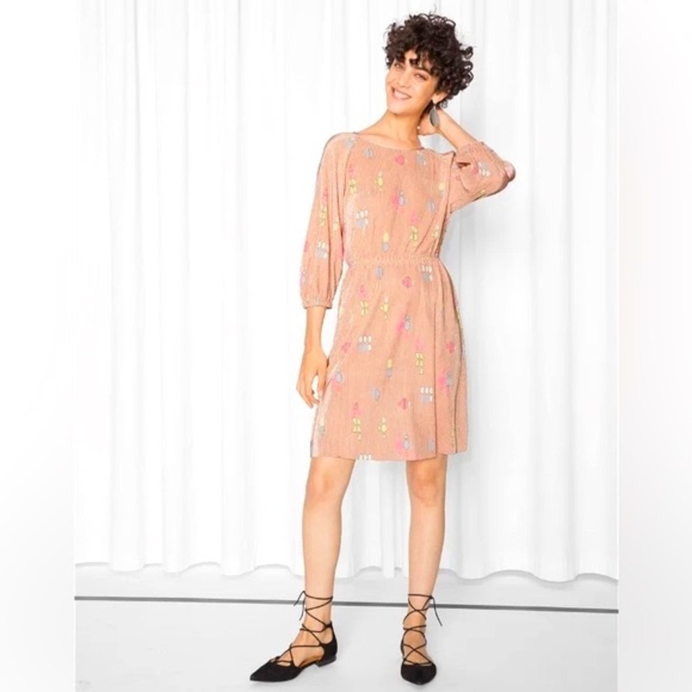 🛍️ & OTHER STORIES Pastel Paradise Short Dress - Size 8